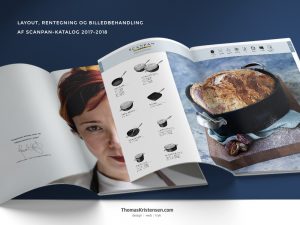Brochure design, layout af Scanpan katalog