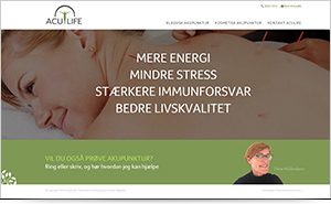 Webdesign reference – www.aculife.dk